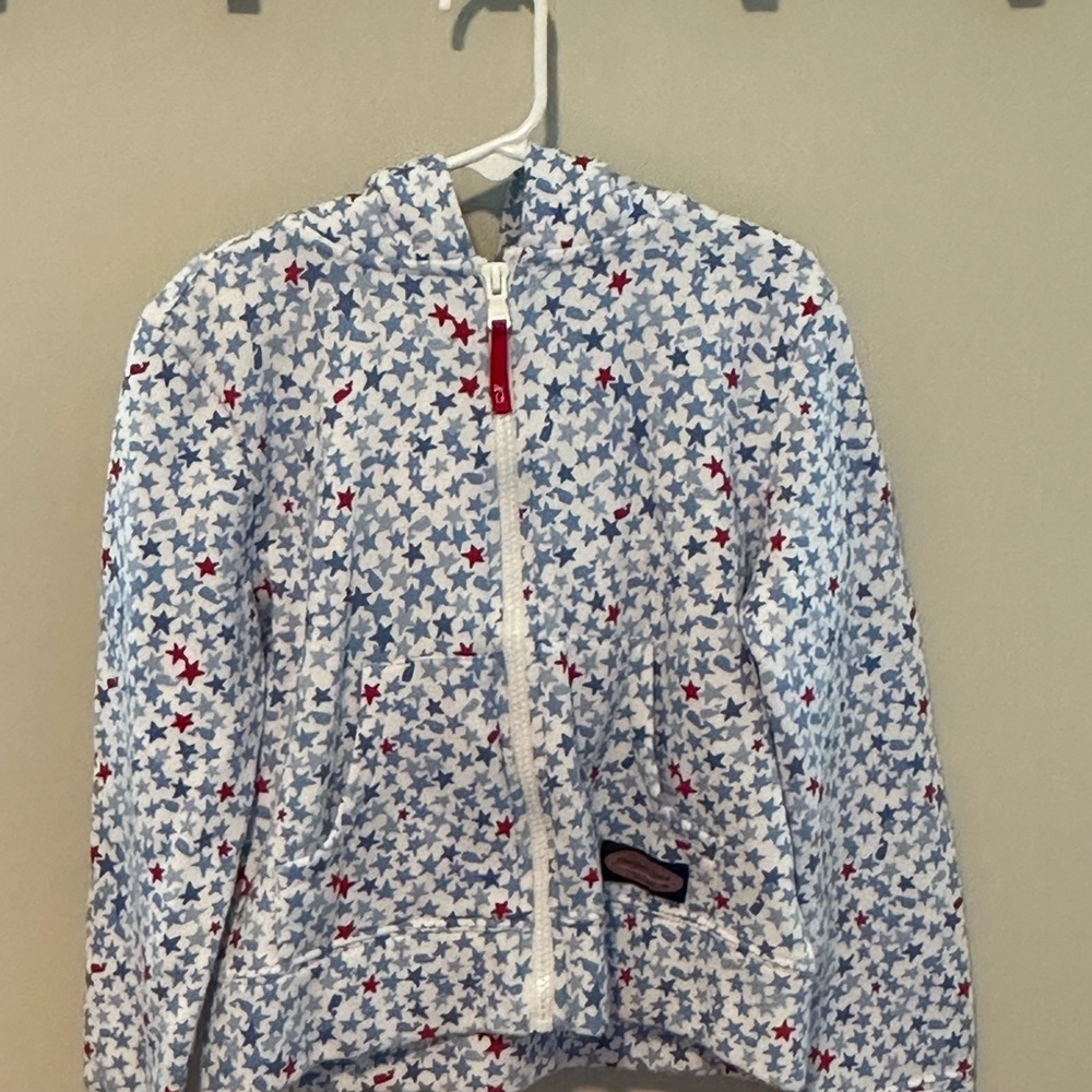Vineyard Vines zip up hooded sweatshirt.